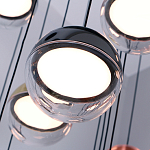 Люстра каскадная с черным круглым основанием 27 подвесов Celestial Waltz варинант исполнения - 4 | Loft Concept в Рязани