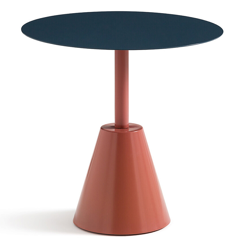 Стол для сада из стали Round Steel Синий Серый Терракотовый Стол для сада из стали Round Steel Синий Серый Терракотовый в Рязани | Loft Concept