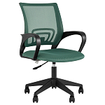 Офисное кресло с основанием из черного пластика Desk chairs Green варинант исполнения - 1 | Loft Concept в Рязани