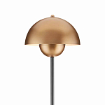 Торшер с куполообразным абажуром на чёрном мраморном основании Riverside Floor Lamp варинант исполнения - 1 | Loft Concept в Рязани