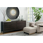 Настенное круглое зеркало Romilly Round Mirror Black варинант исполнения - 2 | Loft Concept в Рязани