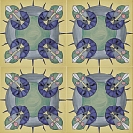 Плитка дизайнерская с узором Экипаж варинант исполнения - 2 | Loft Concept в Рязани