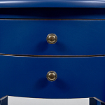 Синяя тумба на фигурных ножках Shelby варинант исполнения - 3 | Loft Concept в Рязани