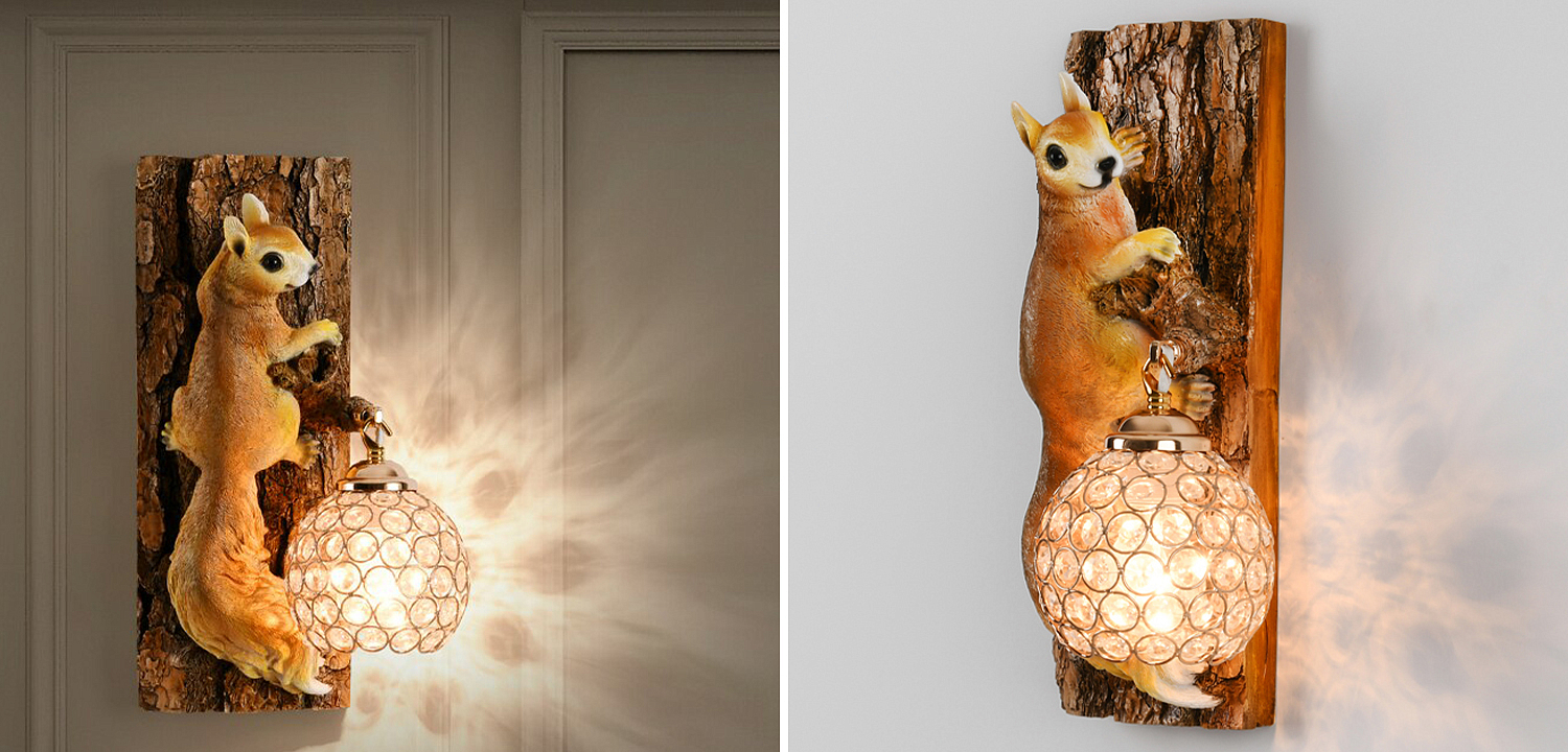 Бра для детской Белка на дереве Squirrel Wall Lamp Бра для детской Белка на дереве Squirrel Wall Lamp - Loft-Concept в Рязани