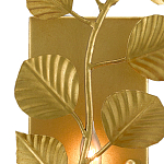 Бра золотого цвета с декором в виде ветки эвкалипта Eucalyptus Branches варинант исполнения - 1 | Loft Concept в Рязани