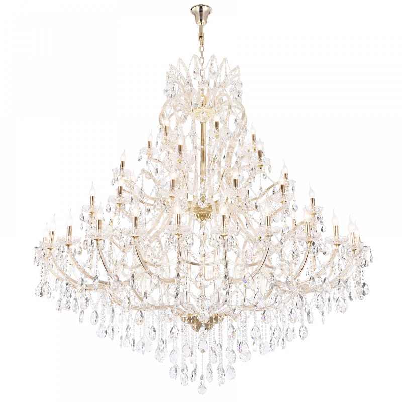 Люстра Pasquale Chandelier 56 Золотой Прозрачный Люстра Pasquale Chandelier 56 Золотой Прозрачный в Рязани | Loft Concept
