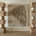 Декор настенный в Эко стиле рафия Malibu wall panel варинант исполнения - 2 | Loft Concept в Рязани