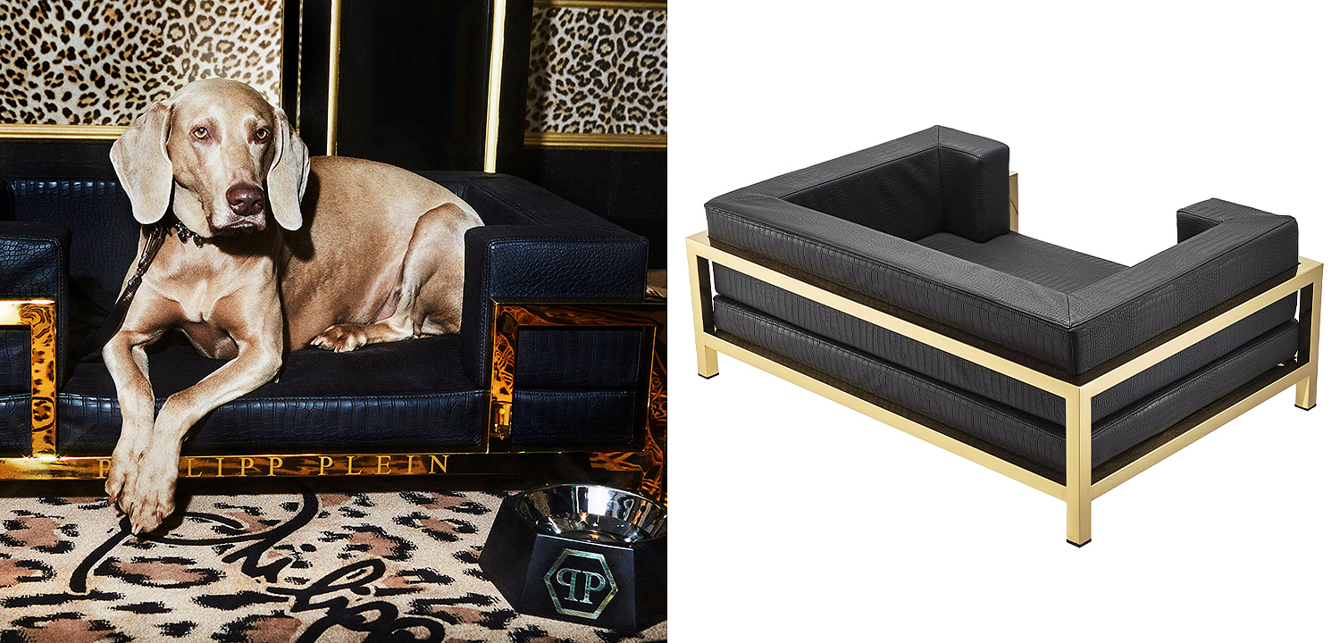Лежанка для домашних животных Philipp Plein Dogbed High Conic Limited XL Gold Лежанка для домашних животных Philipp Plein Dogbed High Conic Limited XL Gold - Loft-Concept в Рязани