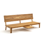 Садовый диван-трансофрмер Kate серый варинант исполнения - 2 | Loft Concept в Рязани