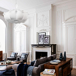 Подвесной светильник с белым фигурным абажуром и мягкими волнистыми краями Cloud Motion  варинант исполнения - 20 | Loft Concept в Рязани