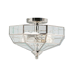 Потолочный светильник шестигранной формы с прозрачными стеклянным плафоном Elstead Lighting варинант исполнения - 5 | Loft Concept в Рязани