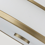 Потолочный светильник с белым матовым абажуром в металлическом каркасе Feiss варинант исполнения - 4 | Loft Concept в Рязани