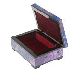 Шкатулка из натурального камня лазурит и чароит Stone Casket варинант исполнения - 3 | Loft Concept в Рязани