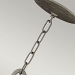 Люстра подвесная с широким белым текстильным абажуром и вертикальными декоративными элементами Hinkley варинант исполнения - 7 | Loft Concept в Рязани