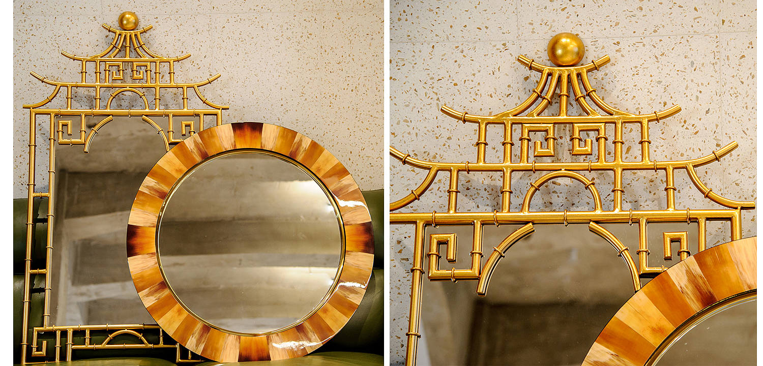 Зеркало Pagoda Mirror Gold 128 Зеркало Pagoda Mirror Gold 128 - Loft-Concept в Рязани