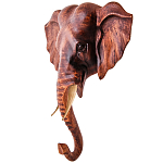 Панно из дерева голова слона Panel With Animals 30 варинант исполнения - 2 | Loft Concept в Рязани