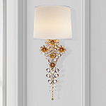 Бра с цветочным основанием и тканевым абажуром Tugella Flower Lamp варинант исполнения - 2 | Loft Concept в Рязани