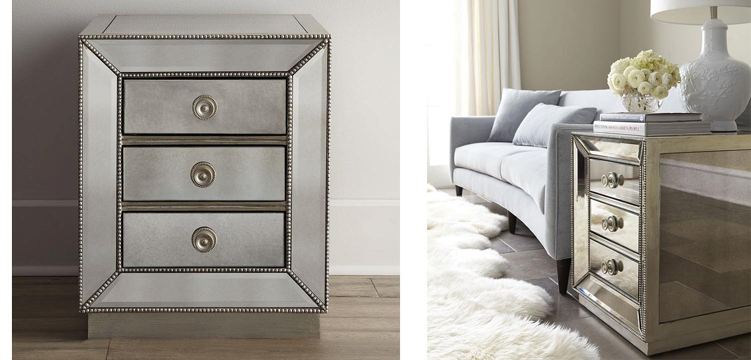Тумба Blasco Mirrored Nightstand Тумба Blasco Mirrored Nightstand - Loft-Concept в Рязани