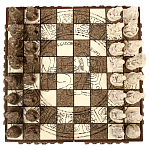 Шахматы  из  камня Cargador del Tiempo Chess Мексика ручная работа варинант исполнения - 2 | Loft Concept в Рязани
