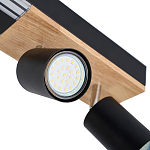 Потолочный светильник черный GAVIN WOOD варинант исполнения - 2 | Loft Concept в Рязани