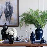 Ваза с крышкой однотонная Высота 31 см Chinoiserie Ceramics варинант исполнения - 3 | Loft Concept в Рязани