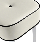 Квадратный мягкий пуф на белых ножках Winton Pouf Square варинант исполнения - 22 | Loft Concept в Рязани