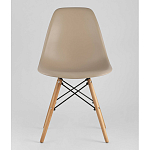 Пластиковый стул на ножках из массива бука Eames Beige варинант исполнения - 4 | Loft Concept в Рязани