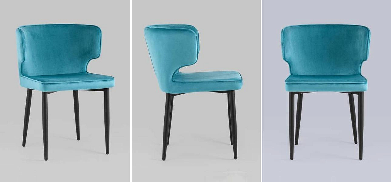 Стул Mateo Chair Бирюзовый Велюр Стул Mateo Chair Бирюзовый Велюр - Loft-Concept в Рязани