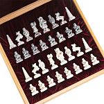 Шахматы Северные народы в ларце из натурального бука Decorative Thematic Chess варинант исполнения - 6 | Loft Concept в Рязани