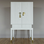 Кабинетный шкаф Elsa Dreams White с 2-мя ящиками варинант исполнения - 5 | Loft Concept в Рязани