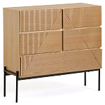 Комод с геометрическим рисунком на ящиках Anders Light Wood варинант исполнения - 1 | Loft Concept в Рязани