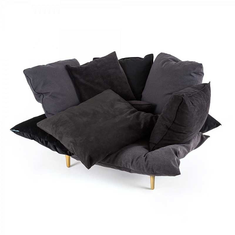 Кресло Seletti Armchair Comfy charcoal grey Серый Кресло Seletti Armchair Comfy charcoal grey Серый в Рязани | Loft Concept