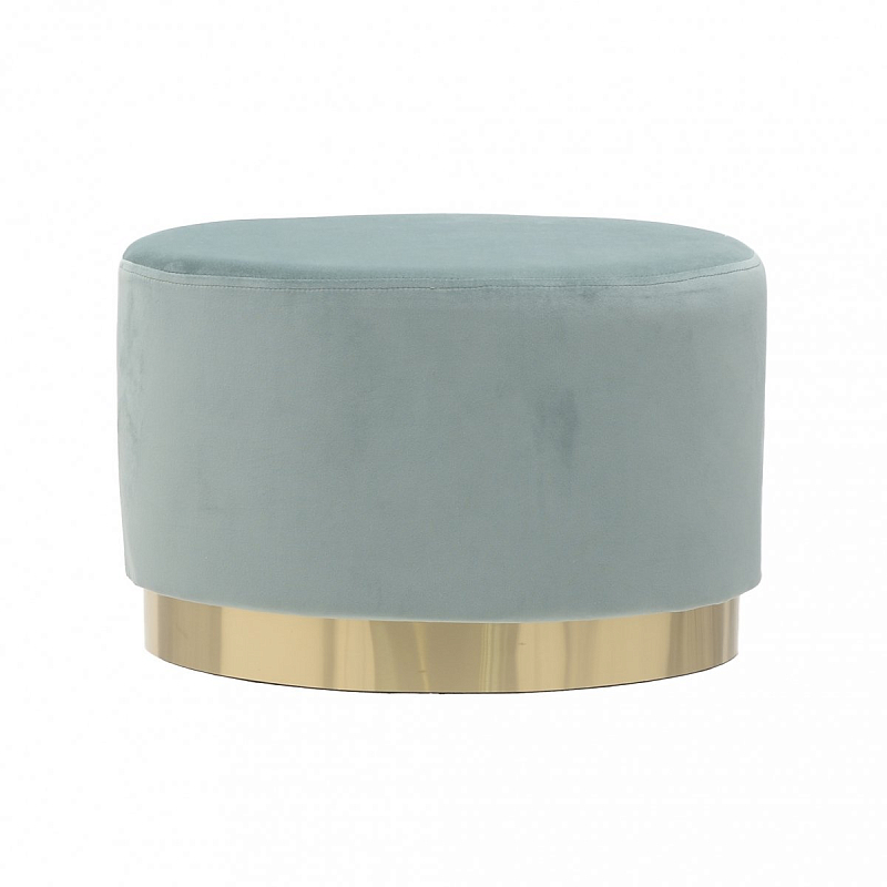 Пуф Golden Belt Turquoise Pastel Бирюзовый Золотой Пуф Golden Belt Turquoise Pastel Бирюзовый Золотой в Рязани | Loft Concept