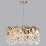 Люстра с декоративными подвесками из прозрачного стекла в форме монеток FAIRYTREE Light варинант исполнения - 8 | Loft Concept в Рязани