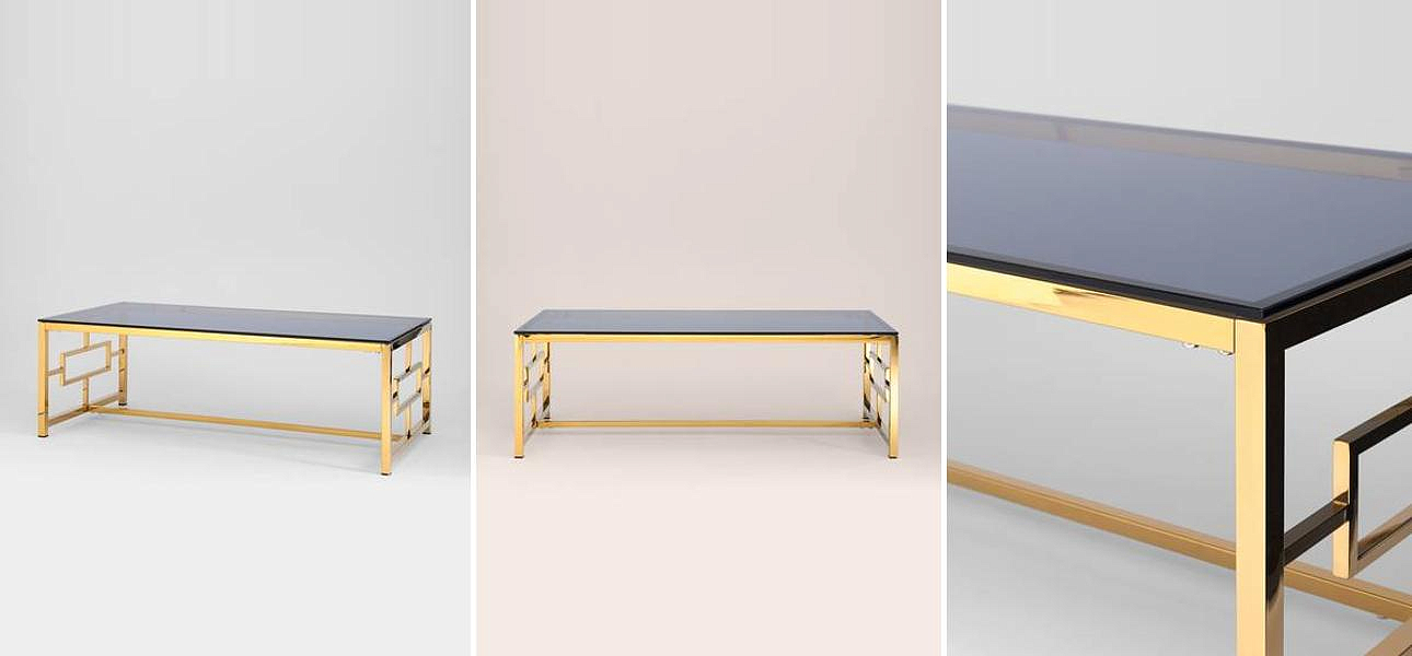 Столик кофейный Milan Tables Gold Столик кофейный Milan Tables Gold - Loft-Concept в Рязани