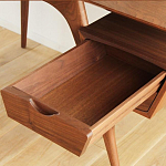 Письменный стол прямоугольный с 2-мя ящиками и полкой Idenontal варинант исполнения - 3 | Loft Concept в Рязани