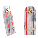 Сувенир Погон МВД из натурального камня мрамор Souvenir Epaulets варинант исполнения - 6 | Loft Concept в Рязани