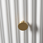 Тумбочка белая круглая с мраморной столешницей Thoroughbass варинант исполнения - 2 | Loft Concept в Рязани