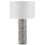 Настольная лампа с узором вдоль колоннообразного основания Scenic Surface варинант исполнения - 3 | Loft Concept в Рязани