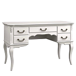 Стол рабочий белый из массива бука с 5-ю ящиками White Provence варинант исполнения - 1 | Loft Concept в Рязани