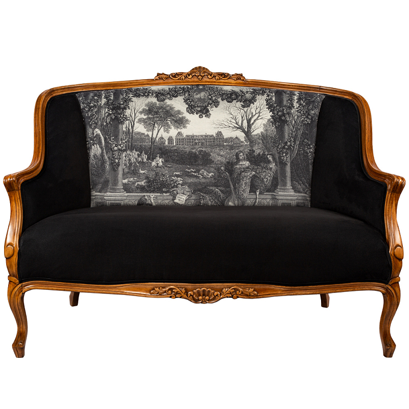 Диван Monceau Sofa Коричневый Черно-белый Диван Monceau Sofa Коричневый Черно-белый в Рязани | Loft Concept