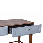 Стол письменный из массива бука с 2-мя ящиками серый Wenge Light варинант исполнения - 4 | Loft Concept в Рязани