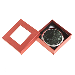 Зеркало карманное двухстороннее круглое из натурального камня Серафинит в подарочной упаковке Silver Stone Mirrors варинант исполнения - 3 | Loft Concept в Рязани