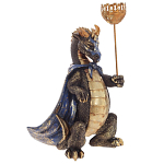 Подсвечник в виде дракона Dragon candlestick Gold Blue варинант исполнения - 1 | Loft Concept в Рязани
