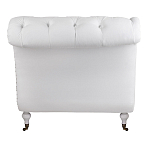 Кушетка белая с мягкой обивкой из велюра Michael Couch варинант исполнения - 3 | Loft Concept в Рязани