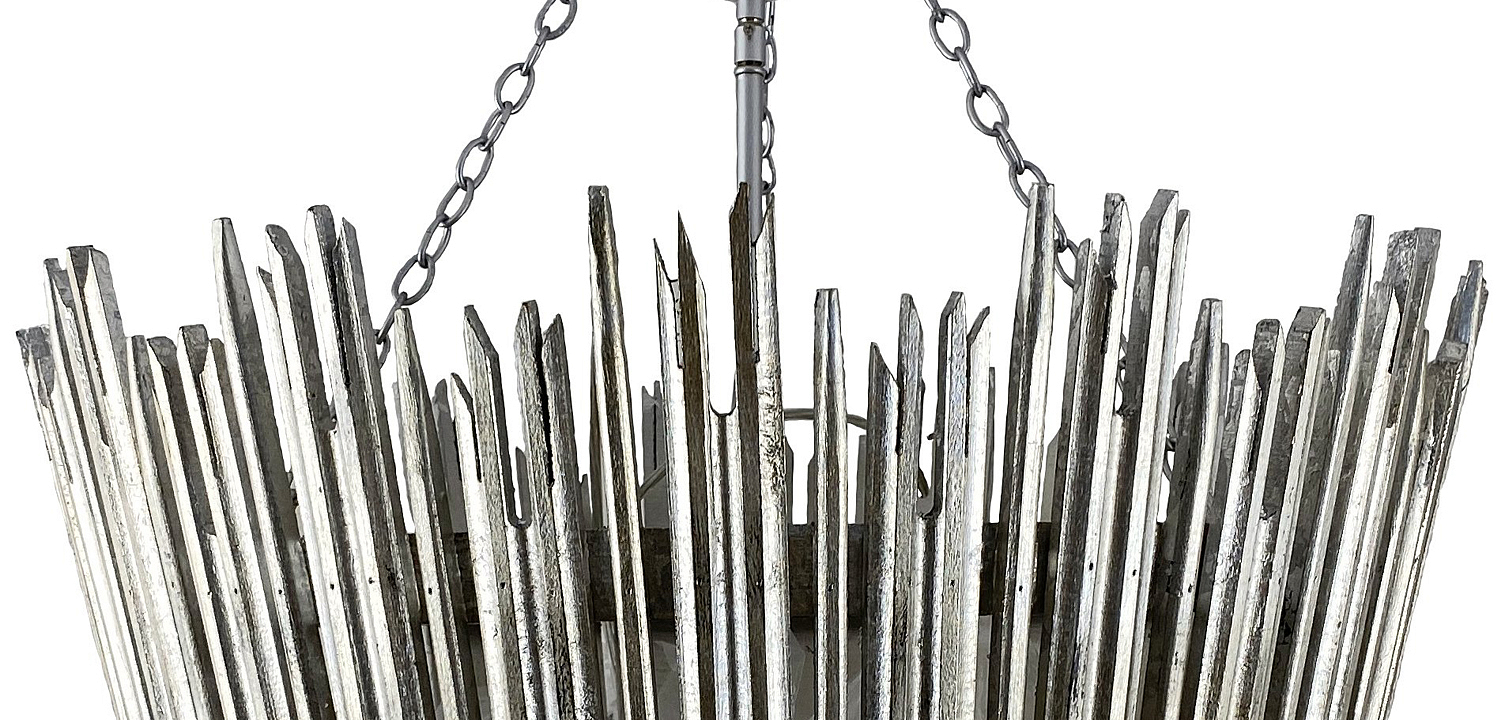 Люстра Ragna Silver Wooden Rods Chandelier Люстра Ragna Silver Wooden Rods Chandelier - Loft-Concept в Рязани