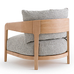 Кресло с каркасом из массива ясеня Deniaud Ash Grey Armchair варинант исполнения - 3 | Loft Concept в Рязани