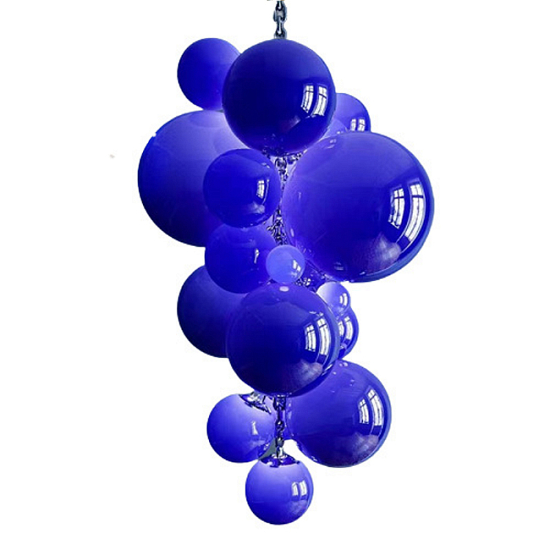 Люстра Grape Balls Синее стекло Сапфирово-синий Люстра Grape Balls Синее стекло Сапфирово-синий в Рязани | Loft Concept