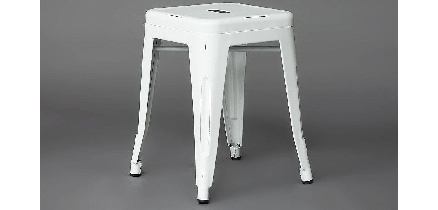 Табурет Tolix white metal Табурет Tolix white metal - Loft-Concept в Рязани