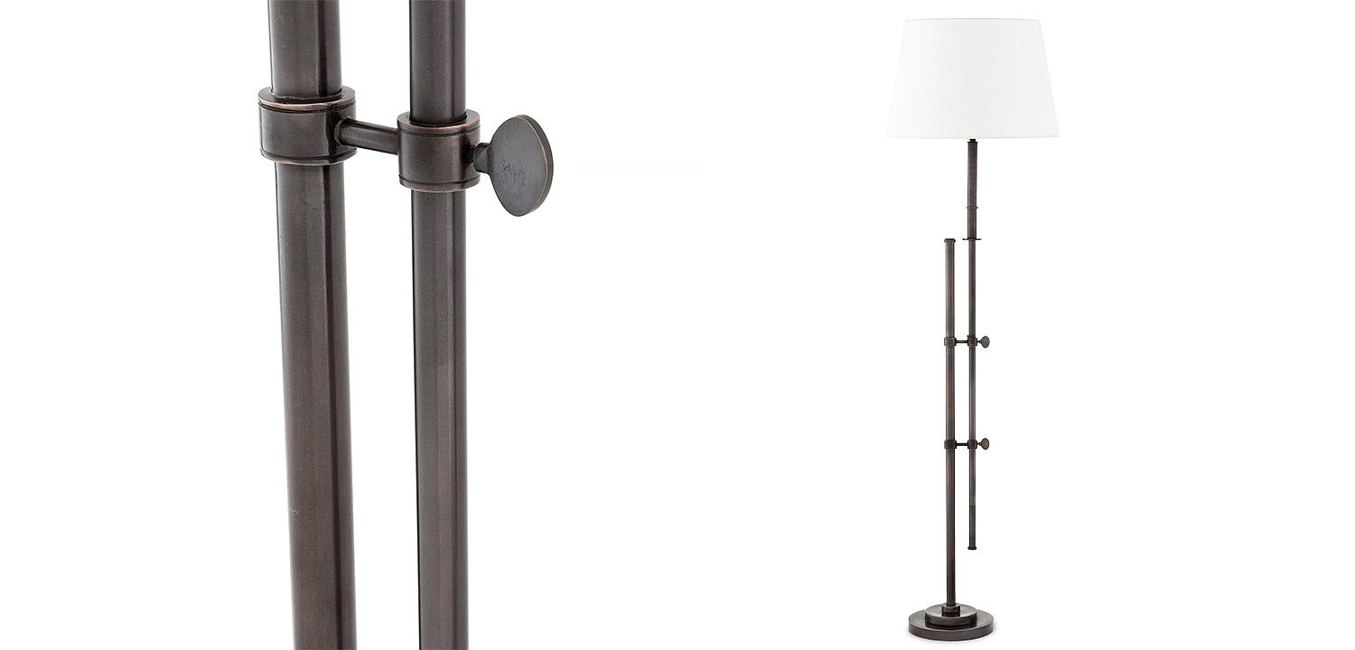 Торшер Eichholtz Floor Lamp Gordini Bronze Торшер Eichholtz Floor Lamp Gordini Bronze - Loft-Concept в Рязани